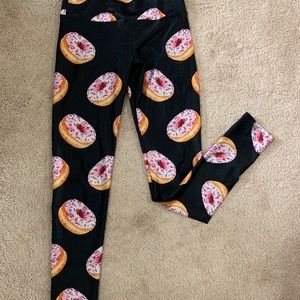 Goldsheep donut leggings. Small.